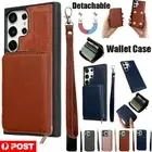 Detachable Wallet Case Cover For Samsung S24 S23 S22 S21 A55 A35 A15 A54 A53 A33