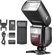 Godox V860III Flash Kit for Sony Camera, 2.4G TTL Flash Speedlight Speedlite with Diffuser Color Filters, HSS 1/8000S, 480 Full-Power Flashes, 1.5s Recycle Time, 2600mAh Li-ion Battery