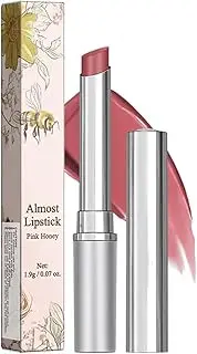 Honey Lipstick Tinted Lip Balm, Nourishing and Hydrating Lip Gloss, Natural Glossy Lipstick for Women (Pink Honey)