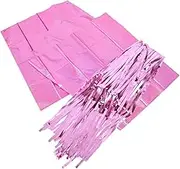1set Sequin Backdrop and Rain Curtain Tablecloth Set Floral Tablecloth for Valentine's Day and Holographic Party Decorations