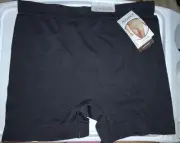 Jockey Generation Slipshorts Womens Small Seamfree Smoothing Stretch Black Sz XL