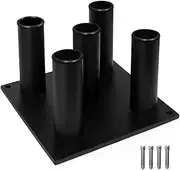 Yes4All Barbell Holder Vertical Storage Rack, Home Gym Organizer, Barbell Storage Rack Fit 2-Inch Olympic Bars, Curl Bars, Triceps Bars, Dumbbell Handles.