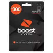 BOOST MOBILE $300 PREPAID MULTI FIT SIM CARD STARTER KIT PACK 4G 5G EXP 09/2025