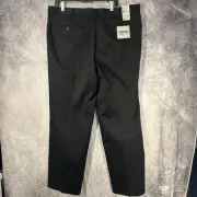 Dockers Refined Pleated Khaki Pants Men’s Black NEW Size 40x32