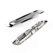 1Pair Chrome Exterior Front Fender Trim Strip Cover for BMW F10 F11 2013-2016 Sedan 51137336645 5113 As Shown