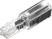 uxcell Phone Cord Detangler, 360° Telephone Cord Detangler Swivel Anti Tangle Landline, 48mm, Clear Black