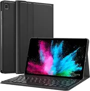 Galaxy Tab S6 Lite 10.4 Case with Keyboard - Detachable Wireless Keyboard - Premium Slim Folio Stand Cover for Samsung Galaxy Tab S6 Lite 10.4 Inch SM-P610 SM-P615 2020, Black