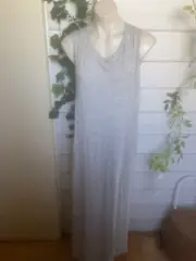 shakuhachi twist back grey maxi dress BNWT OSFA