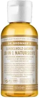 Dr. Bronner's Pure Castile Liquid Soap 60 ml, Sandalwood Jasmine