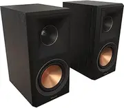 Klipsch Reference Premiere RP-500M II Bookshelf Speaker Pair with Larger 90° x 90° Hybrid Tractrix® Horn, 1” Tweeter, 5.25” Cerametallic Woofers for Room-Filling Home Theater Sound in Ebony