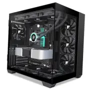 F300 PC Case - Pre-Installed 3 PWM No RGB Fan, ATX Mid-Tower Gaming PC Case,