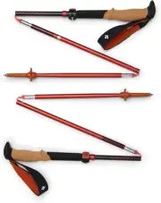 Pursuit FLZ Trekking Poles, Black/Octane, Medium/Large
