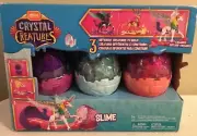 Mega Construx Crystal Creatures Surprise Egg Buildable Figure & Slime - 3 Pack