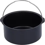Cake Barrel, Round Air Fryer Pizza Pan Baking Cakes Barrel Carbon Steel Nonstick Coating Universal Air Fryer Accessories Set for Most Oven Instant Pot Deep Fryers Home Kitchen Resturant Use