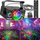 Party Lights Disco Light Strobe Stage Light Rave Lights Sound Activated RGB Led