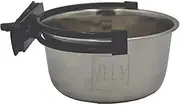 ZEEZ 49-7975 Securapet Bowl 900ml, , Black/ Stainless Steel