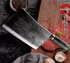 Cleaver Knife Kitchen Chef Slicing Chop Meat Vegetable 5Cr15 Steel Wood Handle S