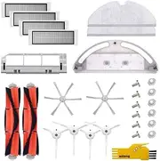 aoteng Accessory Kit for Roborock S5 S6 S50 S51 E25 E20 E35 Xiaomi Mi Robot Xiaomi Mijia Robotic Vacuum Replacement Parts 23 Pcs Pack of Main Brush & Side Brush & Filter & Water Tank