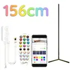 156CM RGB LED Corner Floor Lamp – Bluetooth & Remote Control, Dimmable Mood Ligh