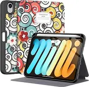 [Supveco] iPad Mini Case for ipad Mini 6 8.3" 2021 Case with Pencil Holder-[Apple Pencil Charging+Auto Wake/Sleep],Slim Protective Case with Soft TPU Back Cover for iPad Mini 6th Generation 2021-Cloud