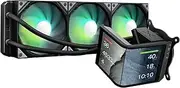 Panorama SE 360 ARGB 360mm AIO Rotatable 6.5'' AMOLED Curved Screen 3D Anamorphic Effect Customizable AIO Cooler 360mm Asetek Adela 280w TDP ARGB Fan Intel LGA 1851/1700/1200/115X AMD AM5/AM4