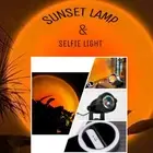 Sunset Glow Projection Lamp Adjustable + Selfie Light For Phone Perfect Photos