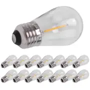 15 Pack 3V LED S14 Replacement Light Bulbs Shatterproof Outdoor Solar1636