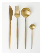 [Vue] Spencer 16pc Cutlery Set in Gold