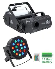Chauvet HURRICANE H-1800 FLEX Fog / Smoke Machine H1800+Battery Par Light