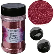 Urban Crafter Metallic Glitter Powder-Rose Red 56g