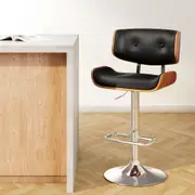 Wooden Gas Lift Bar Stool