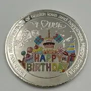 Collection Happy Birthday Lucky Token Commemorative Coins Birthday Gift -S