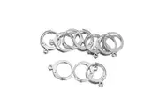 10pcs Earrings Silver Gold Hypoallergenic Round Leverback Ear Hooks Findings