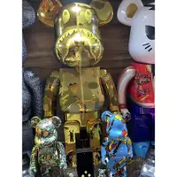 在飛比找蝦皮購物優惠-BE@RBRICK x Bape 金熊 1000% 換售皆可