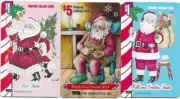 Santa Claus Christmas Phone Cards 3 Assorted 1996 TCM