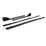 Matte Black For Subaru WRX STI 4th ST Type Side Skirts Body Kits 4PCS 2015-2021 (for: Subaru)