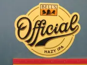 Collectible BEER STICKER: BELL'S Brewing Official Hazy IPA ~ Comstock, MICHIGAN