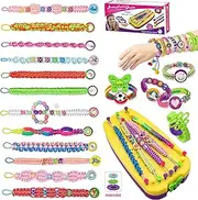 EFUQAN Friendship Bracelet Making Kit for Girls,Popular Bracelets String Maker Toys Set,DIY Jewelry Arts Craft Gifts ToysTravel Activities Supplies for Kids Ages 8-12(169 Pls)