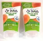 Two - St. Ives Fresh Skin Scrub Apricot 150ml, 100% Natural, Deeply Exfloliates