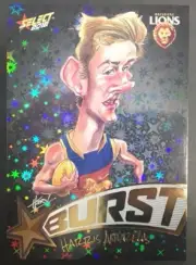 2018 AFL SELECT FOOTY STARS BLACK STARBURST HARRIS ANDREWS BRISBANE