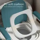 Bedside Commode Toilet Chair Prevent Slip Double Sealing 330lb Load Bearing