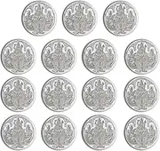 Trimurti Coin In Pure Silver 999 Religious Coin 10 Grams Set Of 15 Coins