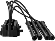 Ignition Coil Pack Spark Plug Lead Compatible For Renault Clio Kangoo 1.2 16V 4pin Grandtour D4F 764 740