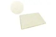 Damask Jacquard Polyester Tablecloth 180cm Round Swirls Cream