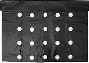 HSHGZSR Garden Vegetable Mulch Film Mulch Film Black Garden Bed Liner Plastic Mulch Film Agricultural Botany Grow Greenhouse Perforated PE 5 Holes Weed Barrier Landscape Fabric