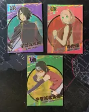 Naruto Phantom Sasuke Sakura Sarada Lot 3 UR Premium tcg holo cards