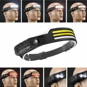 XMUND Multi-function Wave Induction COB LED Headlight Outdoor Riding Light USB Charging Night Running Light Strong Light