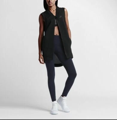 RARE NWT Women's XS Nike $150 Tech Cocoon Mesh Fleece - Black