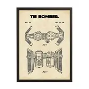 [Namly Design] Patent Drawing Poster - TIE Bomber
