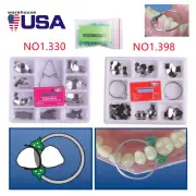 Dental Matrix Sectional Contoured Matrice Band Ring Kit Clamp Clip Add-on Wedges